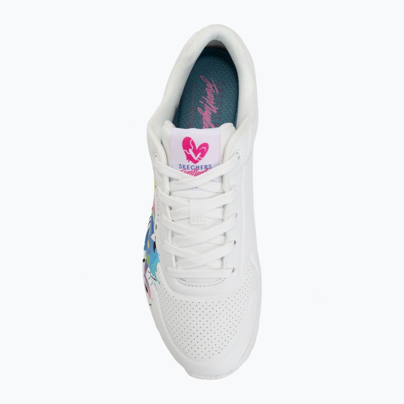 Dámské boty SKECHERS Uno Open Your Heart white 5
