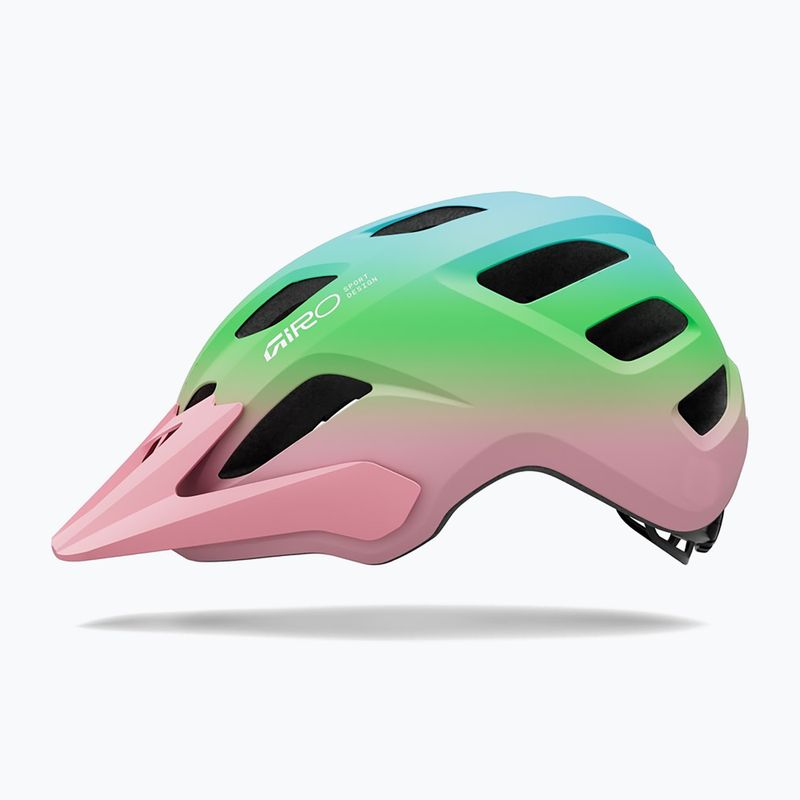 Dětská cyklistická helma Giro Tremor Child JR matte light pink/green fade 2