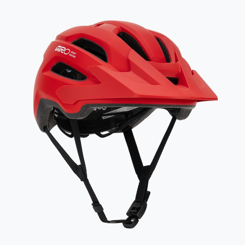 Cyklistická helma Giro Fixture II MIPS matte flame red