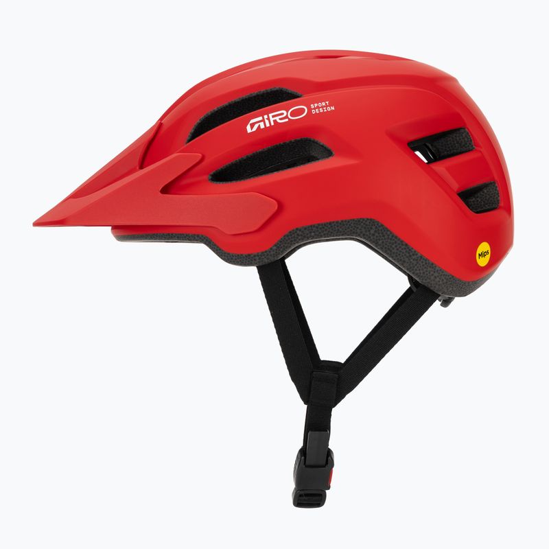Cyklistická helma Giro Fixture II MIPS matte flame red 3