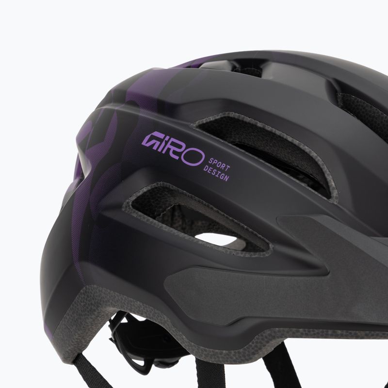 Cyklistická helma Giro Fixture II MIPS matte black/purple rush 8
