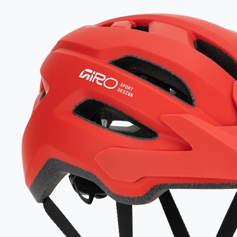 Cyklistická helma Giro Fixture II matte flame red 7