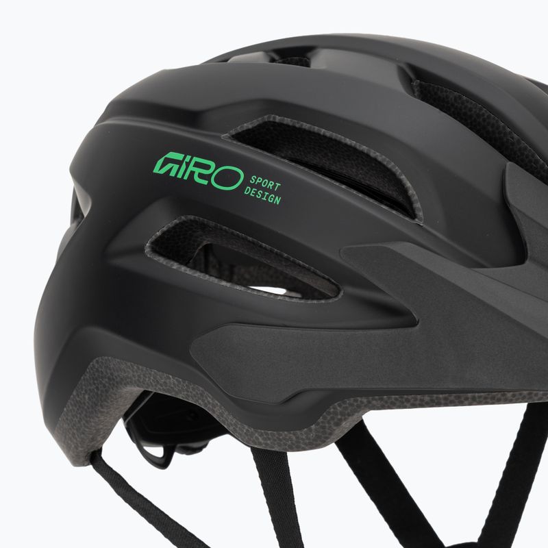Dětská cyklistická helma Giro Fixture II MIPS matte black/vivid green 8