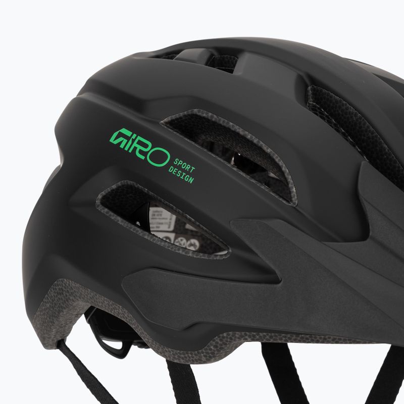 Dětská cyklistická helma Giro Fixture II matte black/vivid green 7