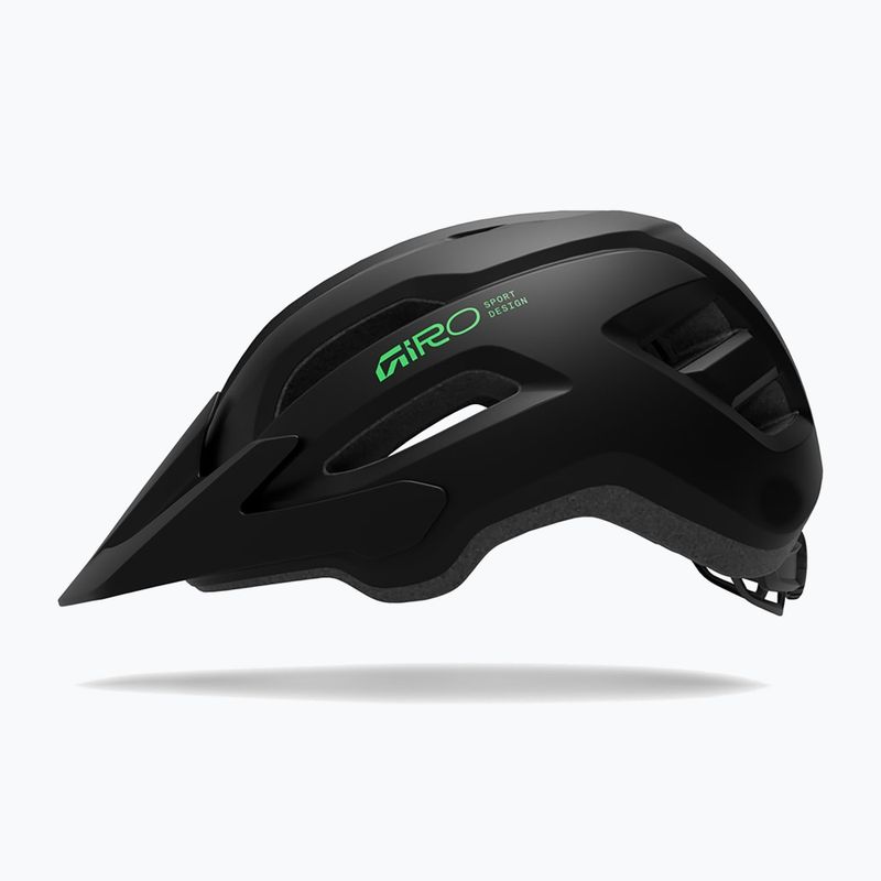 Dětská cyklistická helma Giro Fixture II matte black/vivid green 2