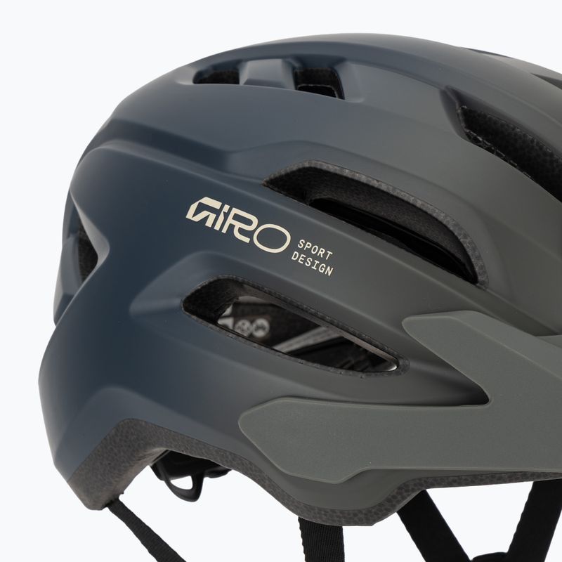 Dětská cyklistická helma Giro Fixture II matte dark sage/sapphire fade 7