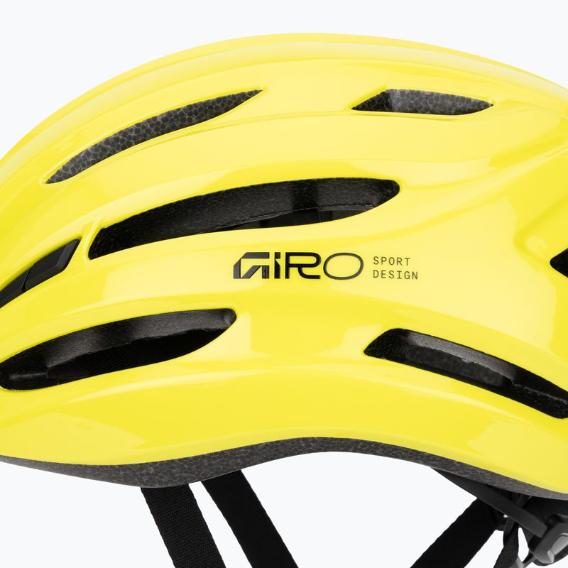 Cyklistická přilba Giro Isode II gloss hi viz yellow 7