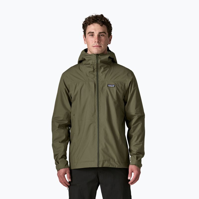 Pánská nepromokavá bunda Patagonia Insulated Boulder Fork Rain basin green