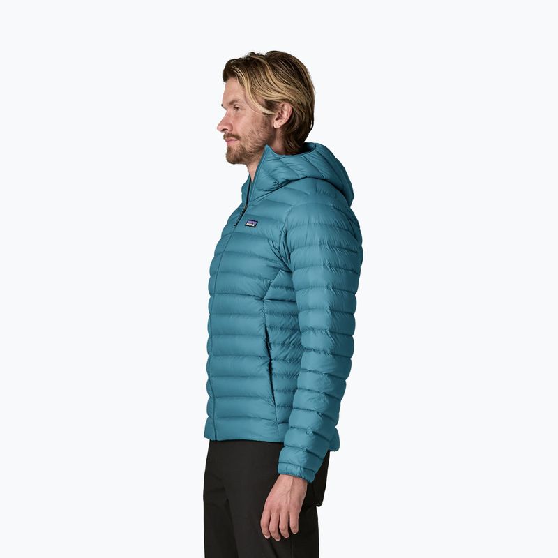 Pánská péřová bunda Patagonia Down Sweater Hoody glacial blue 3