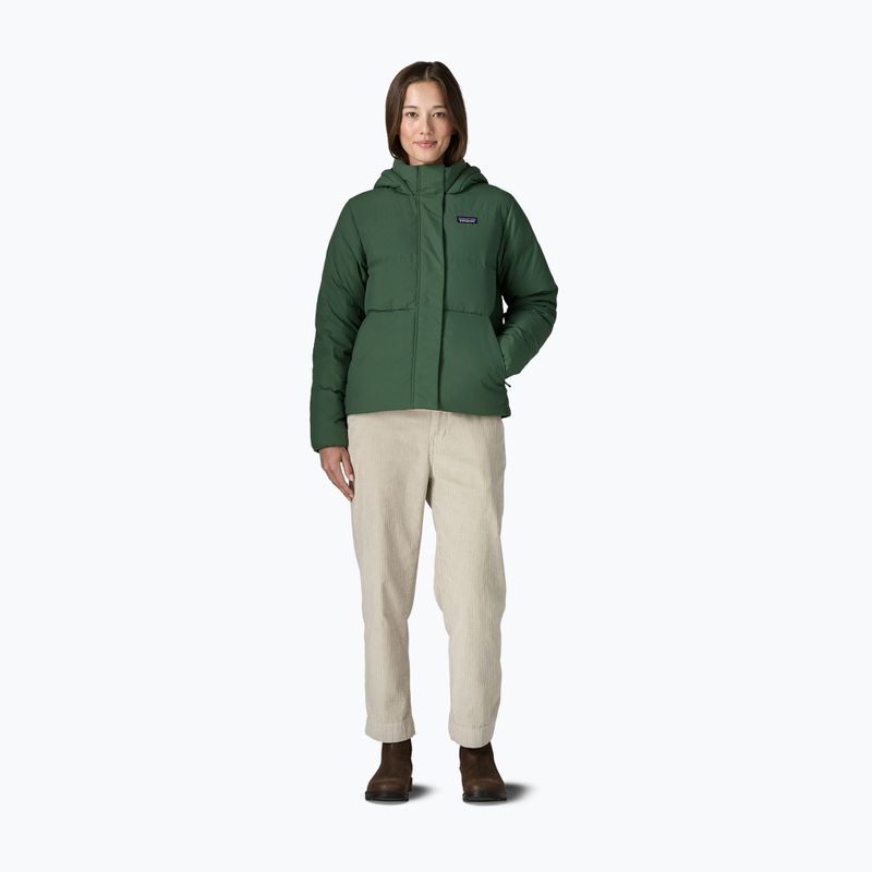 Dámská péřová bunda Patagonia Sisar Down Hoody canopy green 2