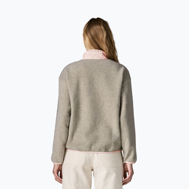 Dámská fleecová mikina Patagonia Synchilla oatmeal heather w/pink frost 2