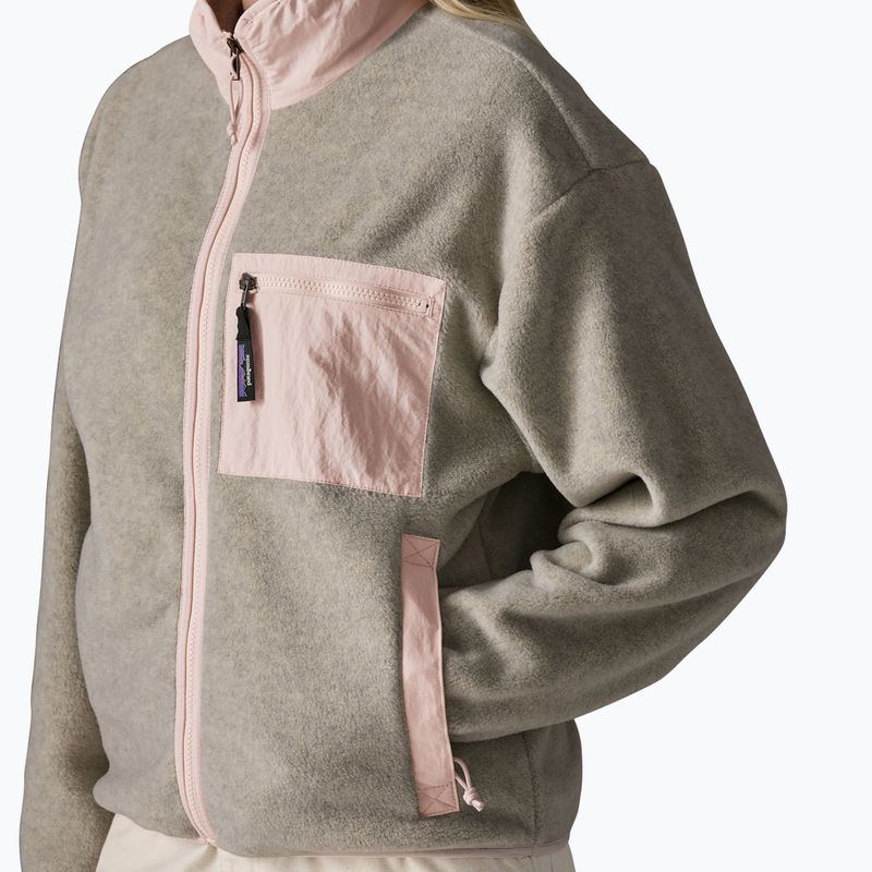 Dámská fleecová mikina Patagonia Synchilla oatmeal heather w/pink frost 4