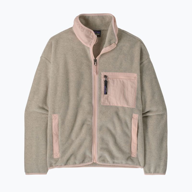 Dámská fleecová mikina Patagonia Synchilla oatmeal heather w/pink frost 5