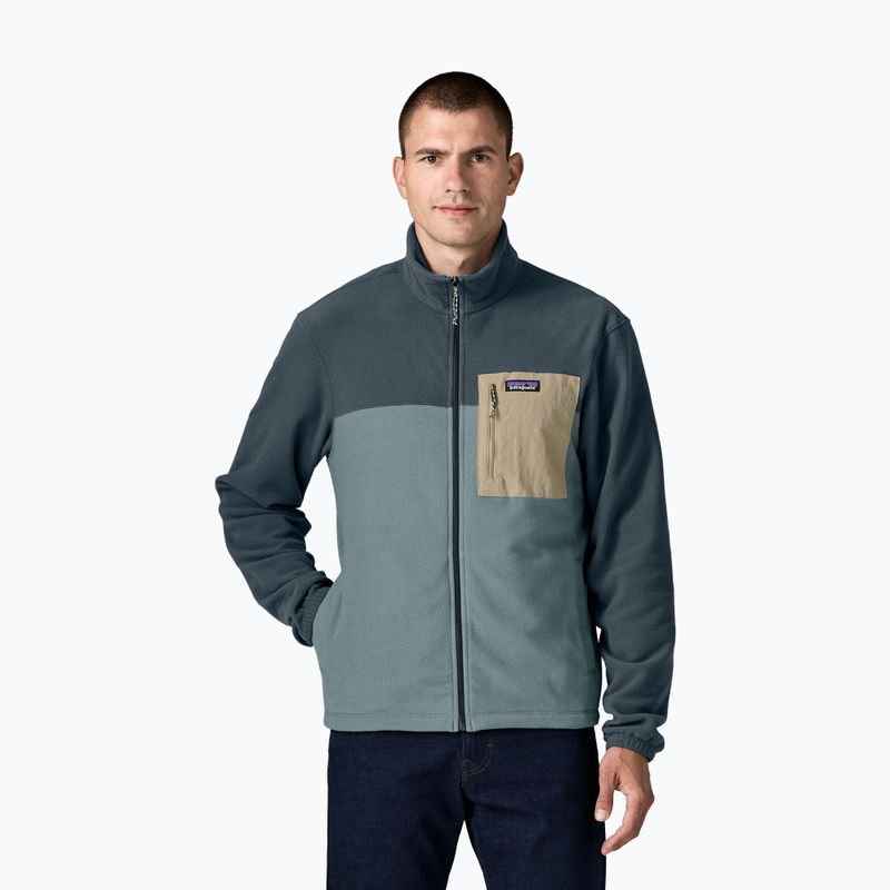 Pánská fleecová mikina Patagonia Micro D Patch Pocket blue sage