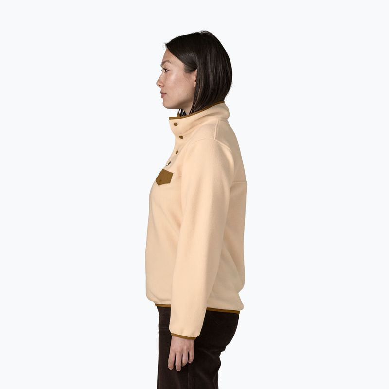 Dámská fleecová mikina Patagonia Lightweight Synchilla Snap-T Pullover natural 3
