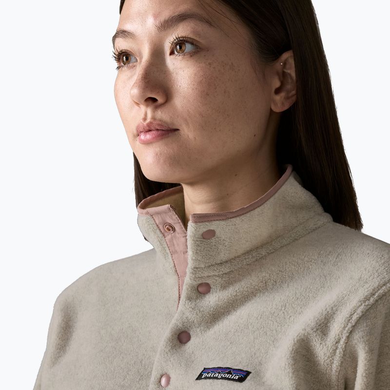 Dámská fleecová mikina Patagonia Lightweight Synchilla Snap-T Pullover oatmeal heather w/moonrise taupe 5