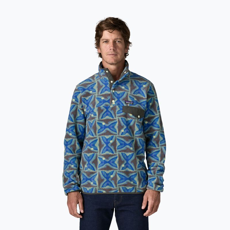 Pánská fleecová mikina Patagonia Lightweight Synchilla Snap-T Pullover deep freeze: forge grey