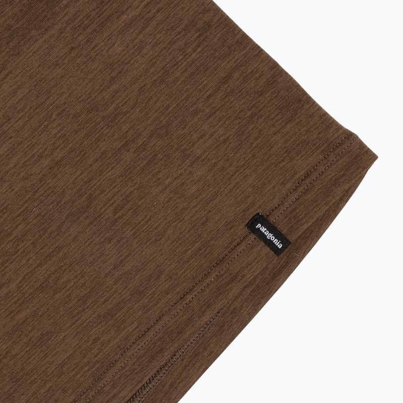 Pánské tričko Longsleeve Patagonia Cap Cool Daily Boardshort Logo LS berm brown - light berm brown x-dye 5