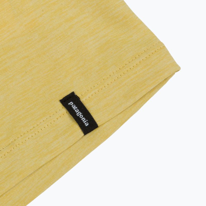 Pánské tričko na lezení Patagonia Capilene Cool Daily Boardshort Logo limestone yellow - light limestone yellow x-dye 4