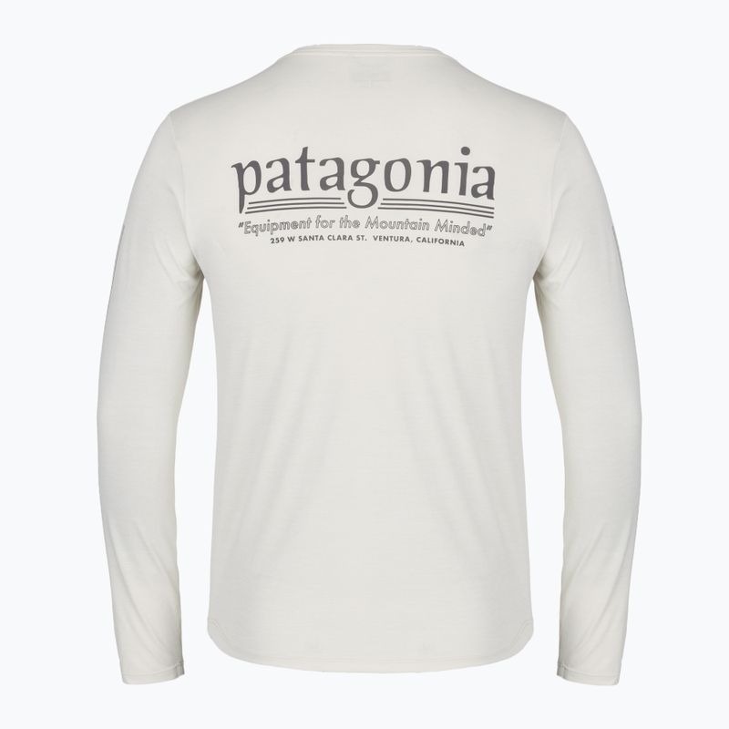 Pánské trekové tričko longsleeve Patagonia Cap Cool Daily Hut Tripper LS dyno white 2