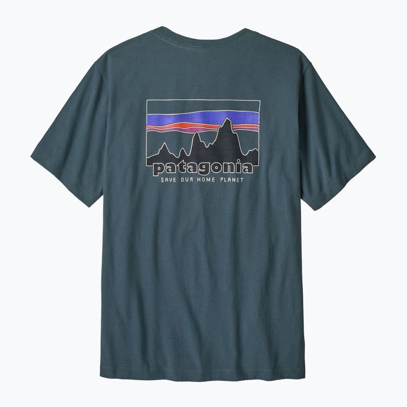 Pánské tričko na lezení Patagonia '73 Skyline T-Shirt summit blue 2