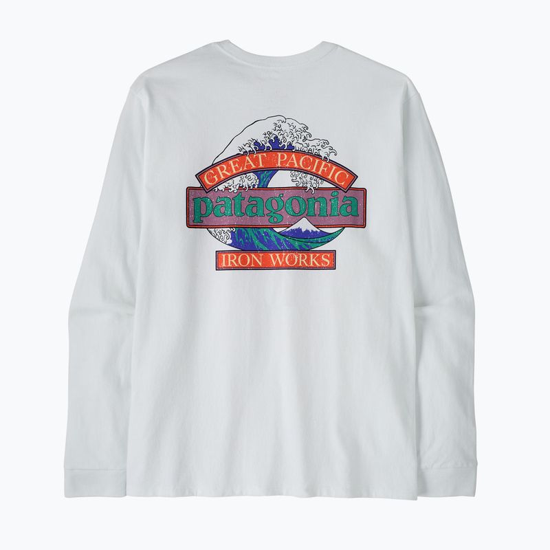 Pánské tričko Longsleeve Patagonia Great Waves Responsibili-Tee LS fiber white 2