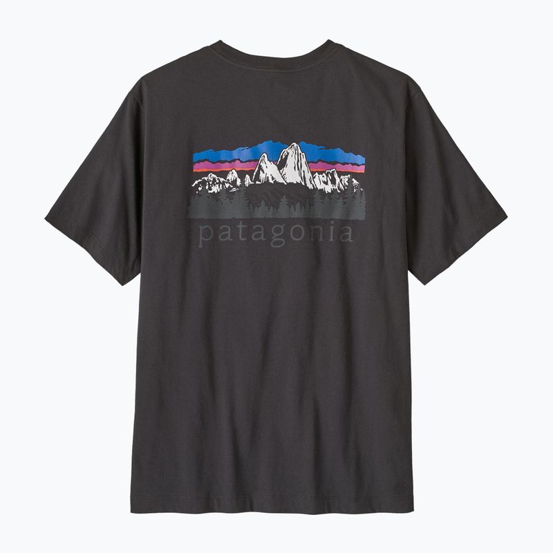 Pánské tričko na lezení Patagonia Fitz Roy Foothills ink black 3