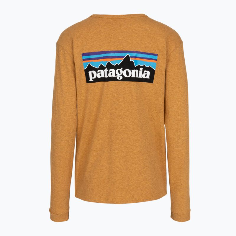 Dámské tričko Longsleeve Patagonia P-6 Logo Responsibili-Tee LS dried mango 2