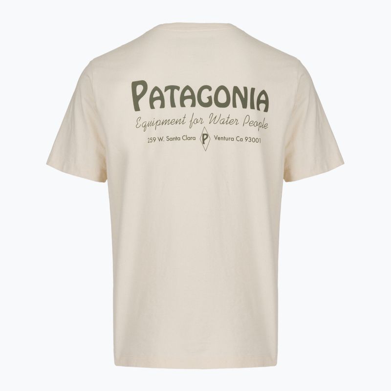 Pánské tričko na lezení Patagonia Water People Banner T-Shirt undyed natural 2