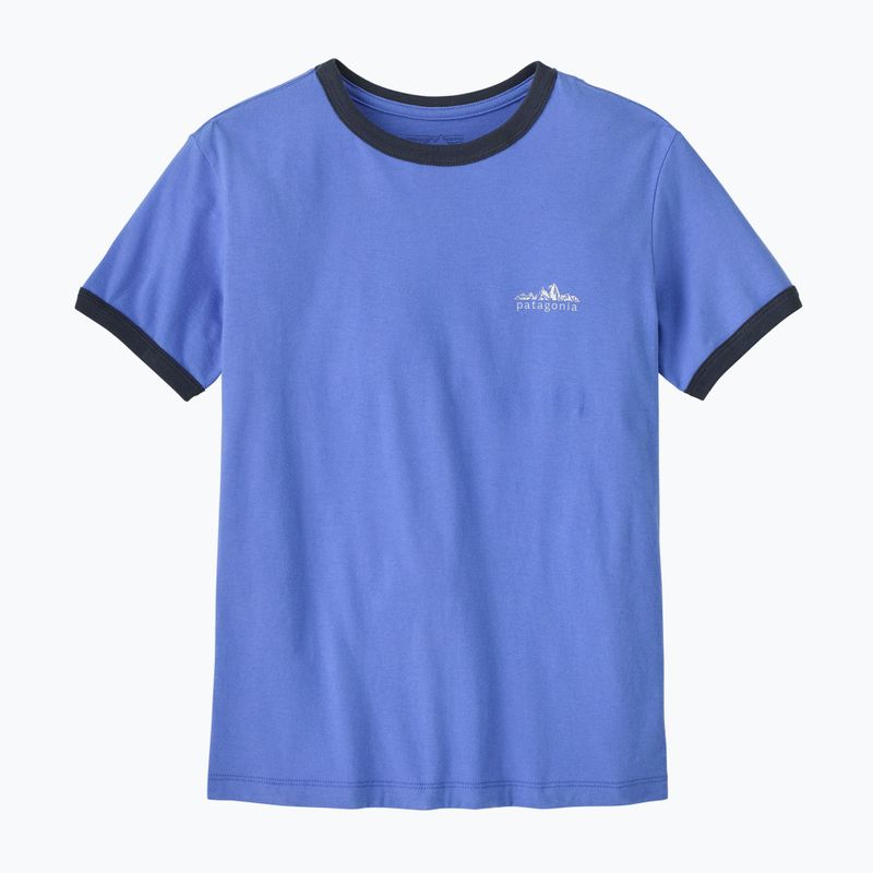 Dámské tričko Patagonia Fitz Roy Foothills Ringer Tee diver blue