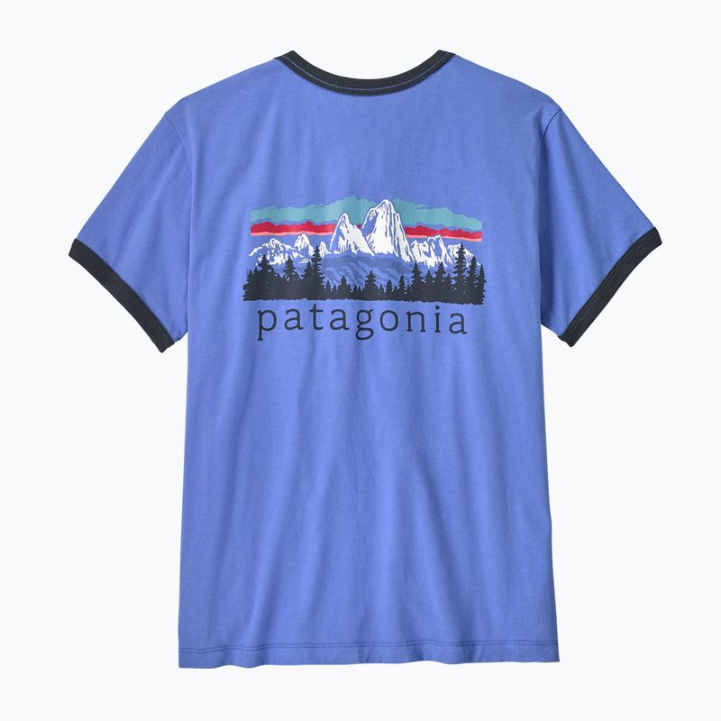 Dámské tričko Patagonia Fitz Roy Foothills Ringer Tee diver blue 2