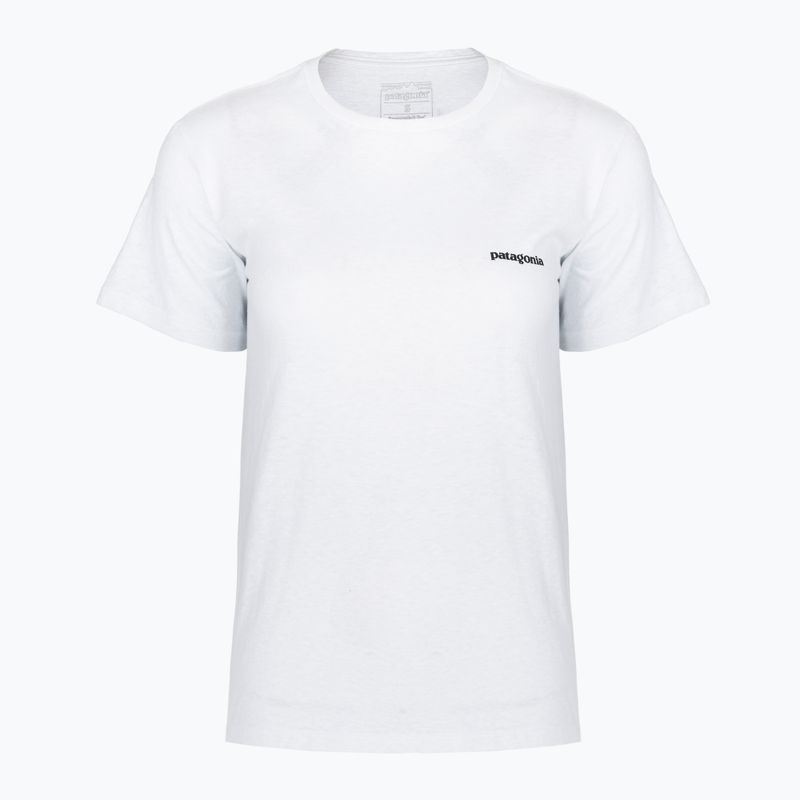 Dámské tričko Patagonia P-6 Logo Responsibili-Tee fiber white