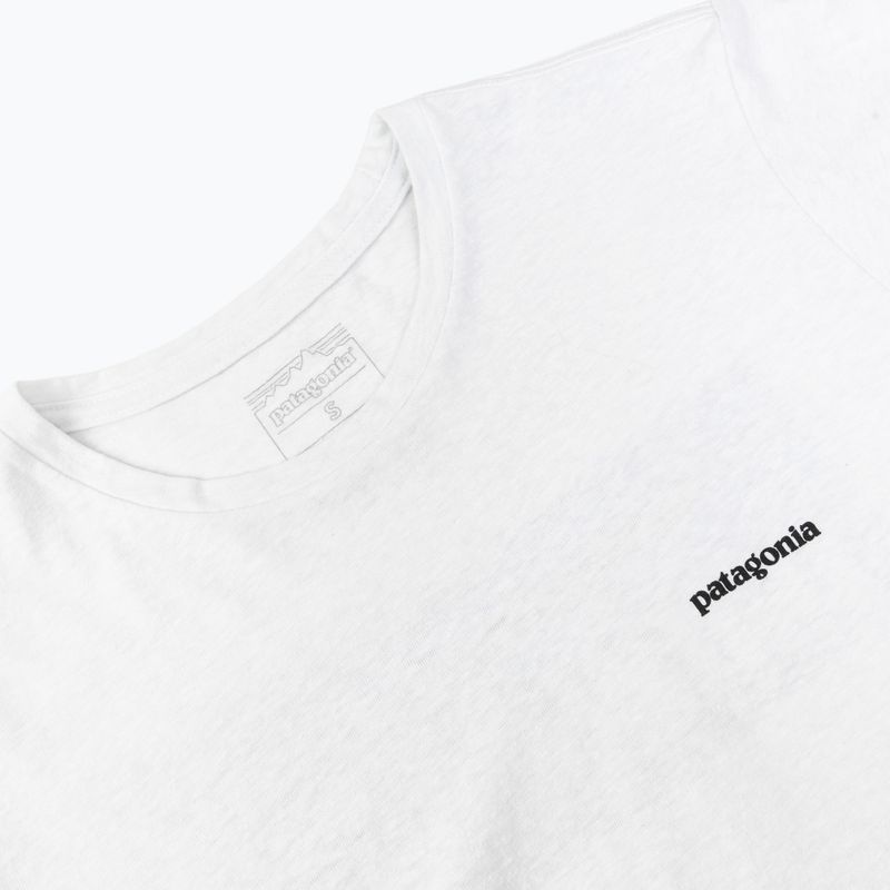 Dámské tričko Patagonia P-6 Logo Responsibili-Tee fiber white 3