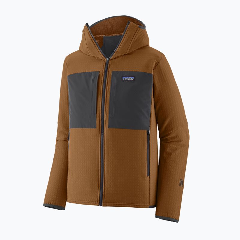Pánská trekingová mikina Patagonia R2 TechFace Hoody deer brown 2