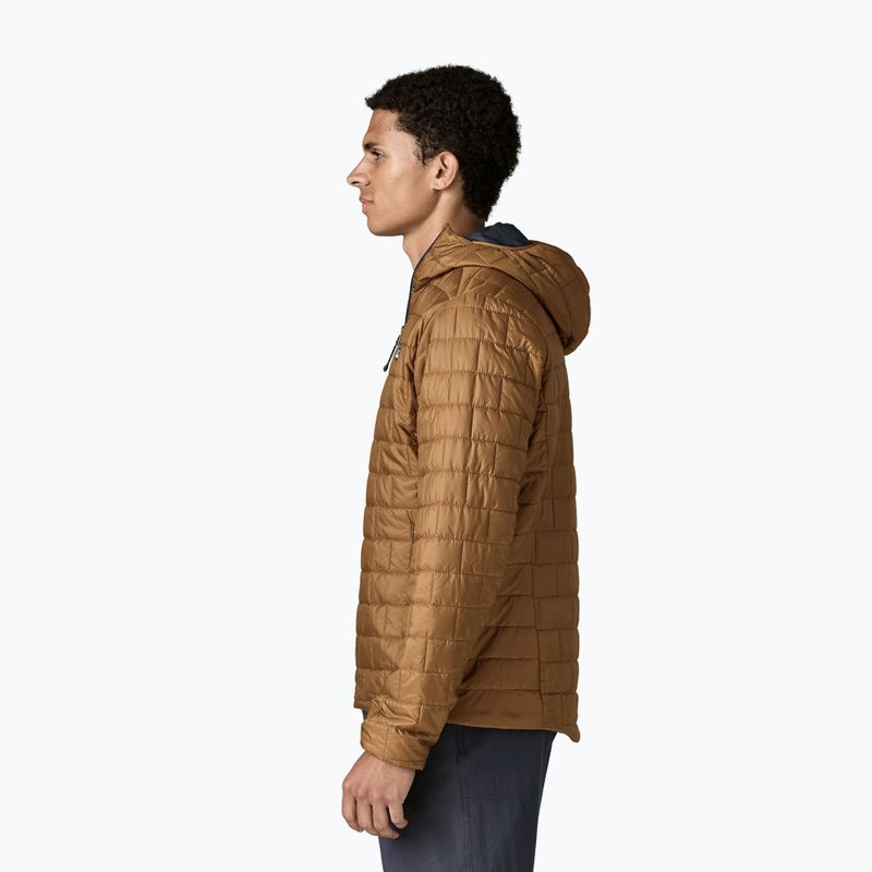 Pánská zateplená bunda Patagonia Nano Puff Hoody deer brown 3