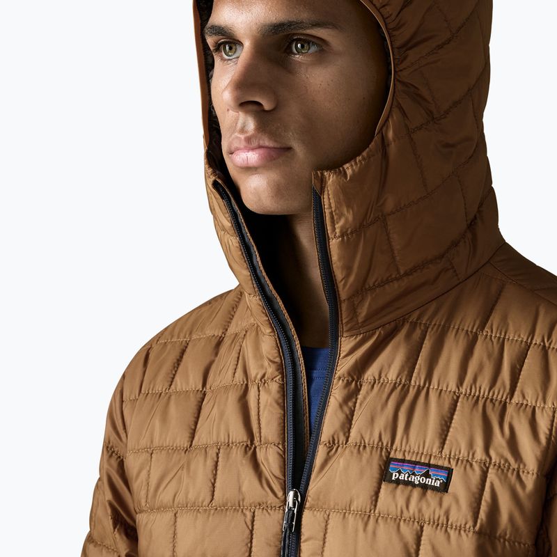 Pánská zateplená bunda Patagonia Nano Puff Hoody deer brown 5