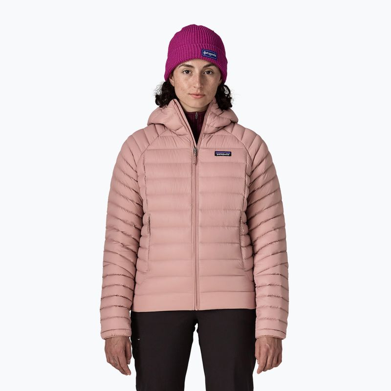 Dámská péřová bunda Patagonia Down Sweater Hoody moonrise taupe