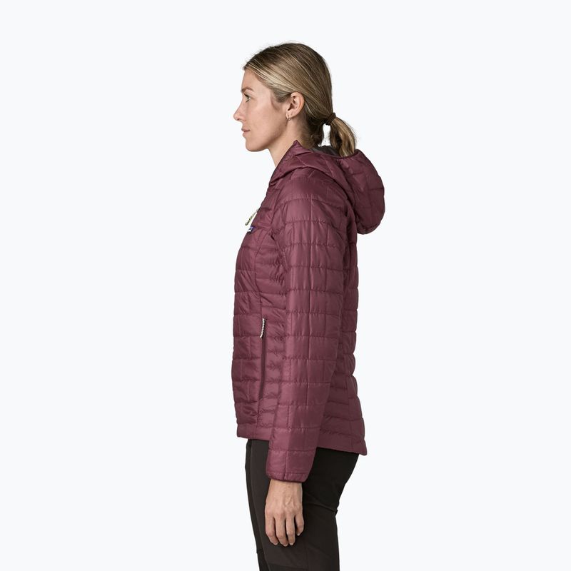 Dámská zateplená bunda Patagonia Nano Puff Hoody berry fig 3