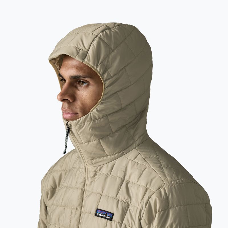 Pánská zateplená bunda Patagonia Nano Puff Hoody weathered stone 4