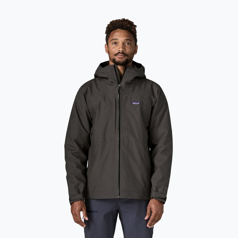 Pánská nepromokavá bunda Patagonia Insulated Boulder Fork Rain black