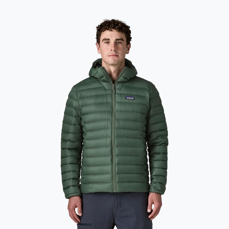Pánská péřová bunda Patagonia Down Sweater Hoody treeline green