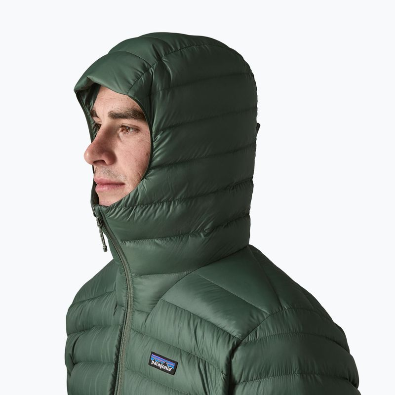 Pánská péřová bunda Patagonia Down Sweater Hoody treeline green 4