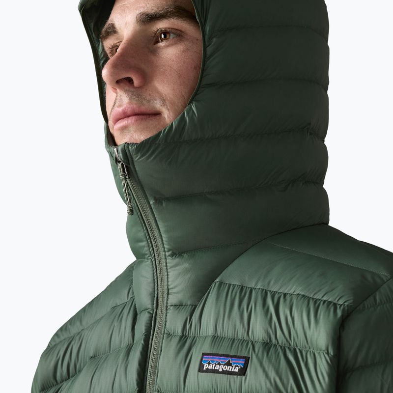 Pánská péřová bunda Patagonia Down Sweater Hoody treeline green 5