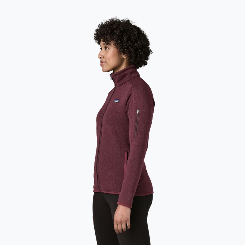 Dámská trekingová mikina Patagonia Better Sweater berry fig 3