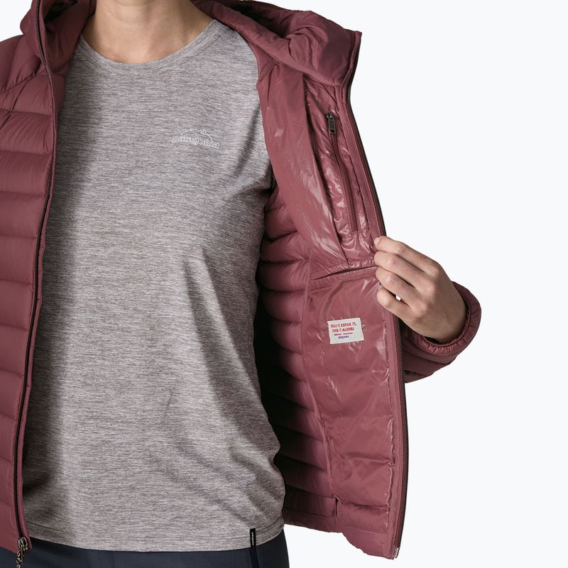 Dámská péřová bunda Patagonia Down Sweater Hoody dark ruby 9