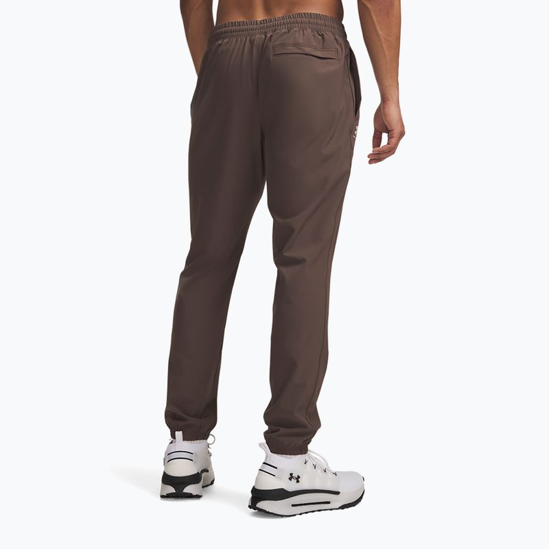 Pánské kalhoty Under Armour Vibe Woven Jogger peppercorn/highland buff 3