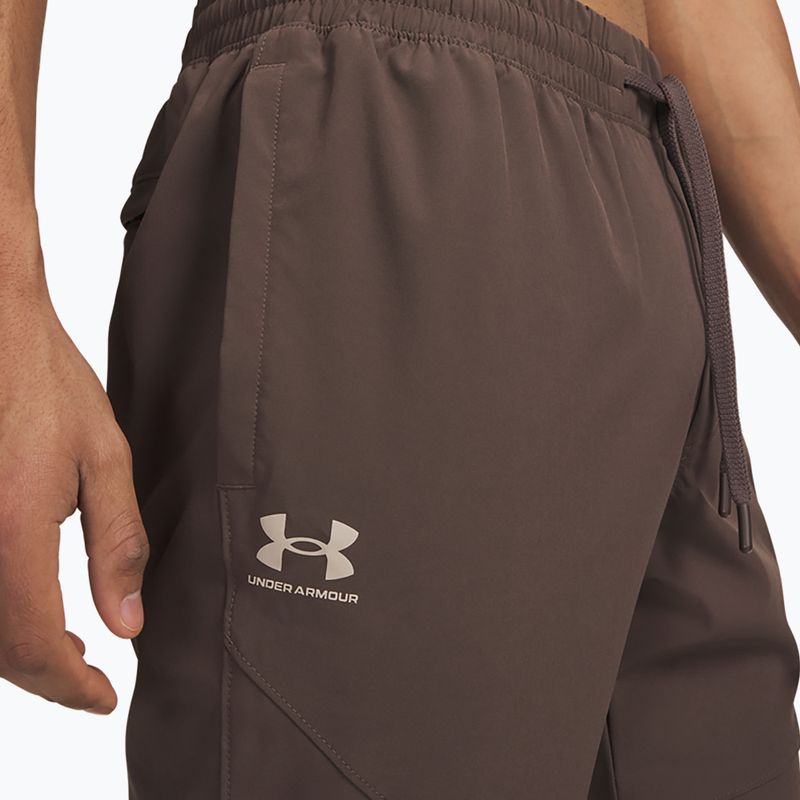 Pánské kalhoty Under Armour Vibe Woven Jogger peppercorn/highland buff 4