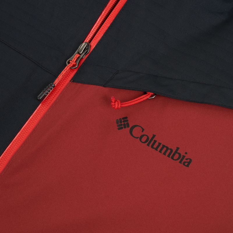 Pánská lyžařská bunda Columbia Iceberg Point II red oxide/black 3