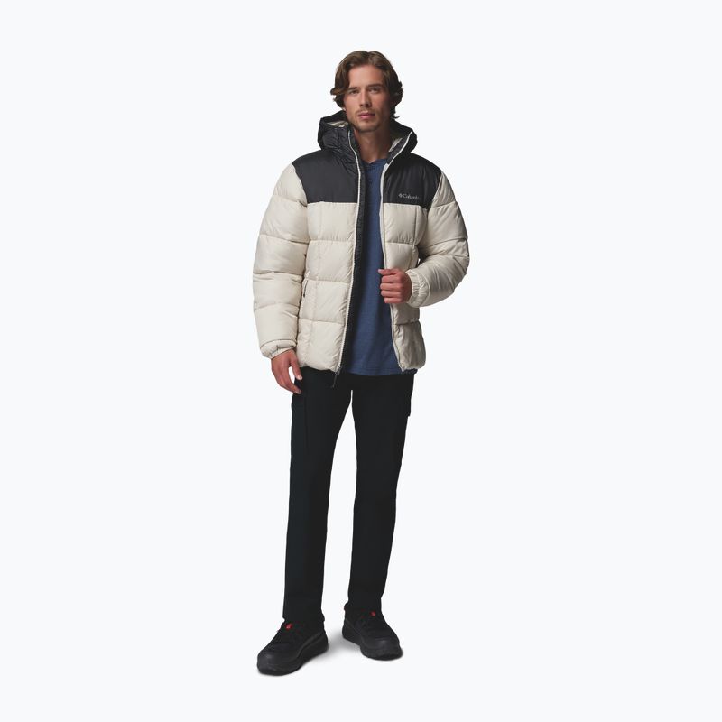 Pánská zateplená bunda Columbia Puffect IV Hooded dark stone/shark 2