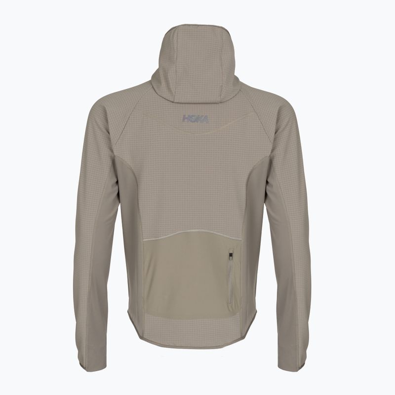 Pánská běžecká bunda HOKA Sky Glow Half Zip pebble grey 2